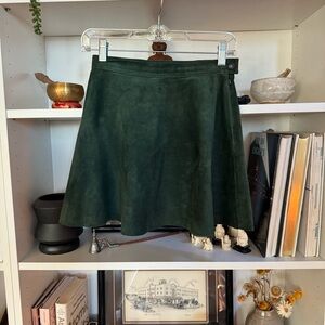 American Apparel coveted original green suede skater skirt (4 available colors)